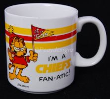 Garfield IM A CHIEFS FANATIC Kansas City NFL Coffee Mug